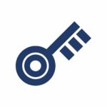 Key Icon - Navy